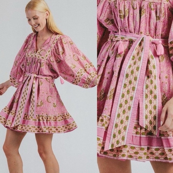 Cleobella Dresses & Skirts - NWT Anthropologie Cleobella Magdalena India Cotton Paisley Floral Mini Dress S